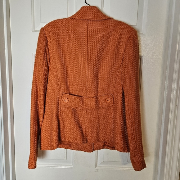 RAFAELLA WOMEN BEAUTIFUL WOOL TANGERINE JACKET SIZE 14 - Picture 3 of 12
